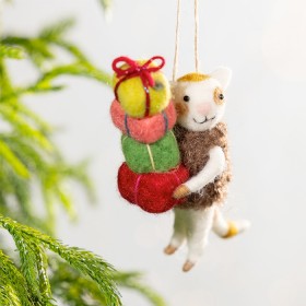 Christmas-Wishes-Cat-In-Vest-Hanging-Decoration on sale