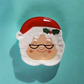 Christmas-Wishes-Mrs-Claus-Cookie-Plate on sale