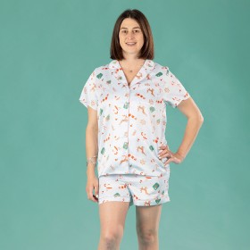 Christmas-Wishes-Womens-Printed-Satin-Pyjama-Set on sale