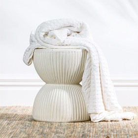 Fieldcrest-Clara-Bamboo-Viscose-Cotton-Stonewashed-Waffle-Blanket on sale