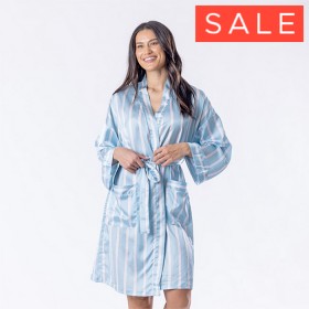 Design+Republique+Ettie+Blue+Stripe+Satin+Robe