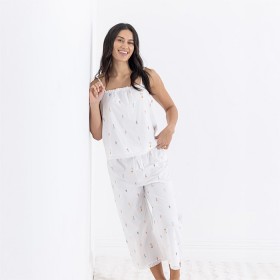 Gracious+Living+100%25+Cotton+Embroidered+PJ+Set