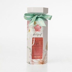 Floral-Bouquet-Summer-In-Bloom-Body-Wash-Bath-Puff-Set on sale