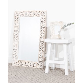 Cove-Carved-Whitewash-Mirror-56x90cm on sale