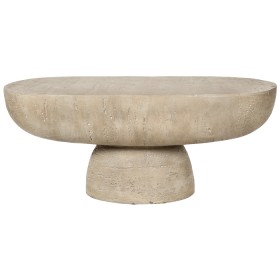 Cement-Look-Oval-Coffee-Table on sale