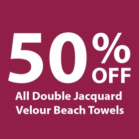 50%25+off+All+Double+Jacquard+Velour+Beach+Towels
