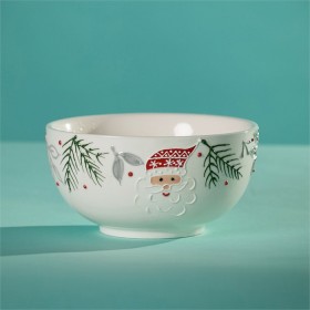 Christmas+Wishes+Santa+Ceramic+Bowl+Small