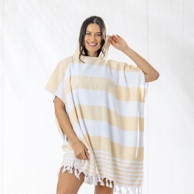 Cove-St-Tropez-Adult-Beach-Poncho-Yellow on sale