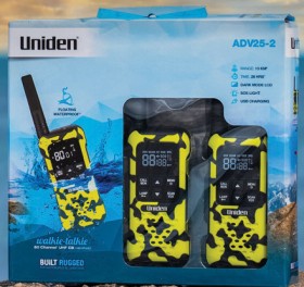 Uniden+2W+UHF+Handheld+Radio+Twin+Pack