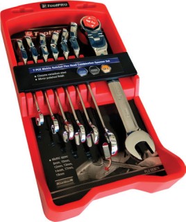 ToolPRO-7-Pce-Metric-Flex-Head-Ratchet-Spanner-Set on sale