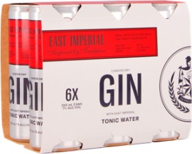 East+Imperial+Gin+and+Tonic+Range+7%25+6+x+250mL+Cans