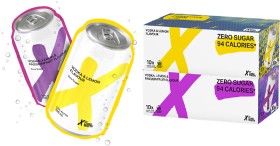 NEW+X+Long+White+Zero+Sugar+Lemon+or+Lemon+Passionfruit+5%25+10+x+330mL+Cans