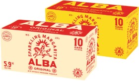 NEW+Alba+Sparkling+Range+5.9%25+10+x+250mL+Cans