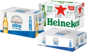 Speight%26rsquo%3Bs+Summit+Ultra+Low+Carb+24+x+330mL+Cans%2F+Bottles+or+Heineken+Silver+24+x+330mL+Bottles