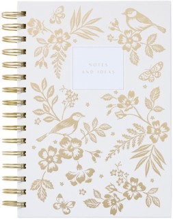 WHSmith+Midnight+Garden+A5+Wire+Bound+Notebook