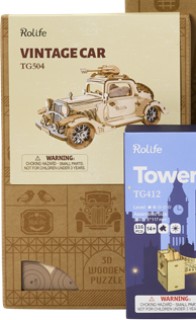 Rolife+3D+Vintage+Car+Wooden+Puzzle