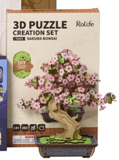 Rolife+3D+Wooden+Sakura+Bonsai+Puzzle