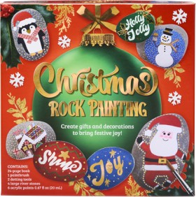 Christmas+Rock+Painting