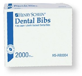 Henry+Schein+Bib+4Ply+Paper+Plastic+Backed+Box+2000