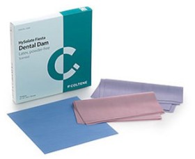 Hysolate+Fiesta+Dental+Dam+Ltx+Assorted+Medium+152x152+36+Sheets
