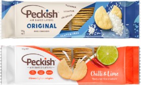 Peckish-Thins-Rice-Crackers-90g on sale