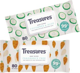 Treasures-Wipes-80-Pack on sale