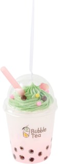 Peach+Bubble+Tea+Ornament