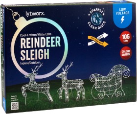 Lytworx+LED+Reindeer+Sleigh