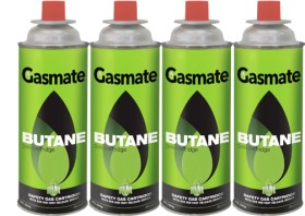 Gasmate-220g-Butane-Gas-Cartridges-Pack-of-4 on sale