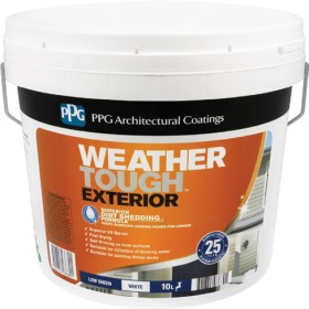 PPG+10L+%26lsquo%3BWeather+Tough%26rsquo%3B+Exterior+Paint