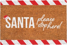 POP-Santa-Please-Stop-Here-Coir-Mat on sale