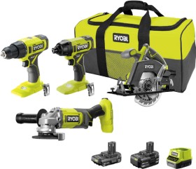 Ryobi+One%2B+18V+4+Pce+Combo+Kit