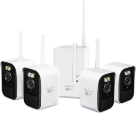 Swann-MaxRanger-4K-Mini-Security-System-Pack-of-4 on sale