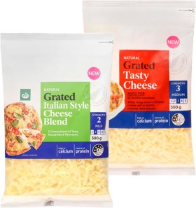 Woolworths-Grated-Cheese-300350g on sale