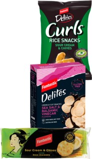 Fantastic-Delites-Curls-Rice-Snacks-or-Rice-Crackers-80-100g on sale