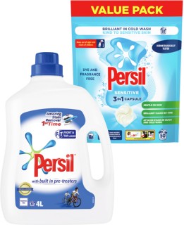 Persil-Laundry-Liquid-4L-or-Capsules-50s on sale