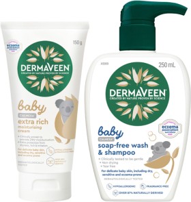 Dermaveen+Baby+Calmexa+Moisturising+Cream+150g+or+Body+Wash+250ml