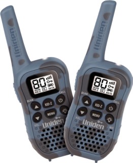 Uniden-UH45-80-Channel-UHF-Handheld-Radio-with-Kid-Zone-Camo-Blue2-Pack on sale