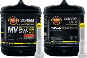 Penrite-Vantage-MV-5W-30-or-Convoy-DFX-15W-40-20L on sale