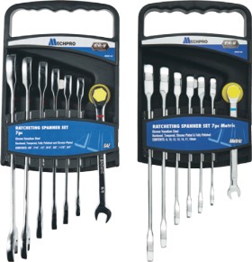 Mechpro-Ratcheting-Spanner-Sets-7-Piece on sale