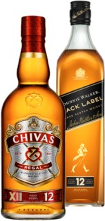 Chivas+Regal+12yo+Blended+Scotch+Whisky+or+Johnnie+Walker+Black+Label+Blended+Scotch+Whisky+700ml
