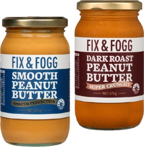 Fix-Fogg-Peanut-Butter-375g on sale