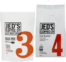 Jeds-Plunger-or-Beans-Coffee-200g-Bean-Bags-Refills-90g-or-Latte-Mixes-200g on sale