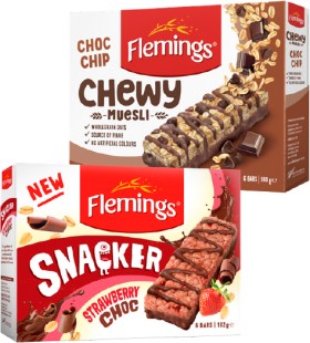 Flemings+Chewy+or+Snacker+Bars+162-180g