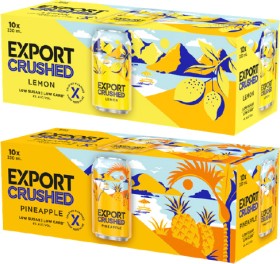 Export+Crushed+Flavoured+Beer+Cans+10+Pack