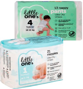 Little-Ones-Convenience-Nappy-or-Nappy-Pants-11-21-Pack on sale