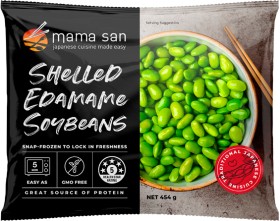 Mama-San-Shelled-Edamame-Soybeans-454g on sale