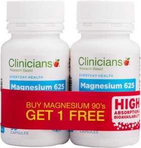 Clinicians-Magnesium-Capsules-90s on sale
