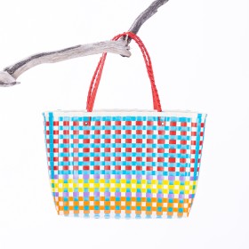 Marlo+Sara+Woven+Beach+Bag+Red