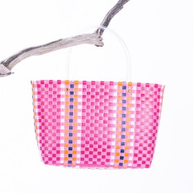 Marlo-Sara-Woven-Beach-Bag-Pink on sale